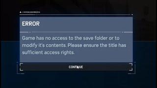 GAME HAS NO ACCESS TO SAVE FOLDER FIX [ SPIDERMAN PC]