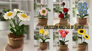 Tutorial Colección De Macetas A Crochet | Diseño #6 | MargaritasMayelin Ros