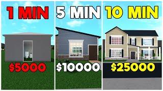 Working for 1 Minute, 5 Minutes, 10 Minutes and Then Building A House (Roblox)