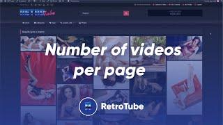 Number of videos per page