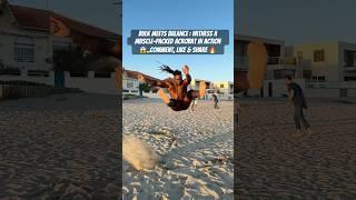 Bulk Meets Balance:Witness a Muscle-Packed Acrobat in Action#shorts #spiderrman #tiktok #asmr#foot