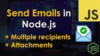 Send Emails in Node.js | NodeMailer Tutorial