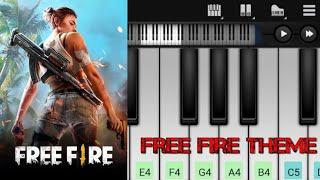 Free Fire Theme Song | Easy Piano Tutorial | Perfect Piano | Mobile Game