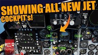 War Thunder DEV - SHOWCASING ALL the NEW COCKPITS for the NEW JETS! It looks AMAZING! MFD's & MORE!