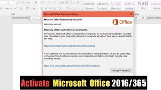 Activate MS Office 2016/2021/365 - Fix Product Activation Failed | 100% Working | 2023