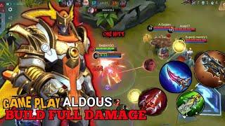 BUILD ALDOUS TERSAKIT, FULL DAMAGE AUTO LANGSUNG ONE HITT #mobilelegends #foryou