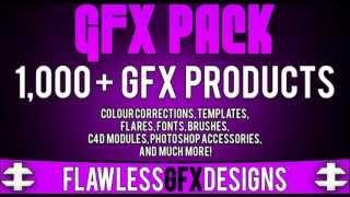 +1,000 GFX Products - FREE GFX PACK | Photoshop Templates, Cinema 4d Modules & Much More!