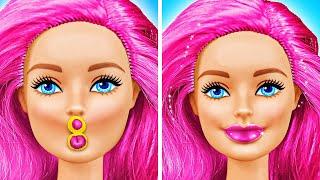 Ugly DOLL Becomes BARBIE!  Extreme Beauty Makeover for my Dolls by Double Jam