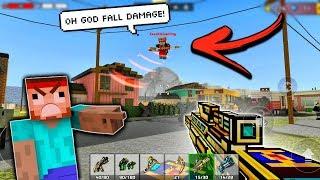 FALL DAMAGE...?! OH GOD! | Pixel Gun 3D - New Update 15.4.0 [Review]