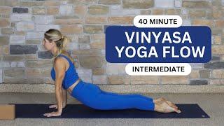 VINYASA YOGA FLOW INTERMEDIATE (total body yoga flow) |  40 MIN | Yoga 4:13 with Tauni