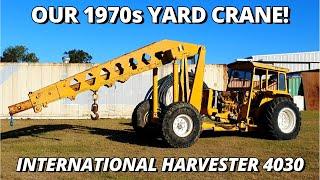 Our 1970s International 4030 Yard Crane Tractor | Workshop Machinery