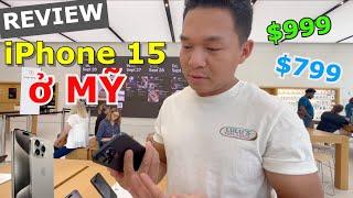 REVIEW IPHONE 15 MỚI RA Ở APPLE STORE Ở MỸ. MẤT BAO NHIÊU NGÀY LÀM VIỆC ĐỂ MUA 1 CHIẾC IPHONE Ở MỸ??