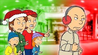 Classic Caillou Misbehaves While Holiday Shopping/Grounded BIG TIME!