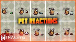 ALL PET REACTIONS TO DEATH IN AMONG US