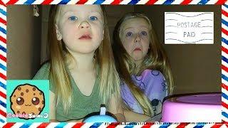 I Mailed Myself in a Box to Cookie Swirl C with Little Sister!!! Met Evan on Way to Ryan Toy Review