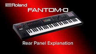 Roland FANTOM-0 - Rear Panel Explanation