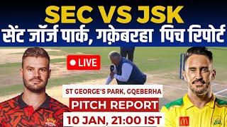 SUNE vs JSK SA20 Pitch Report: st george's park gqeberha pitch report, port elizabeth Pitch Report