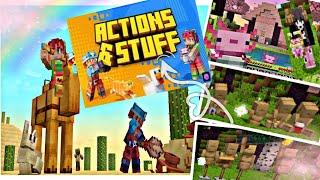 Best Animation ACTIONS AND STUFF(update) Minecraft bedrock/pe1.21+| marketplace