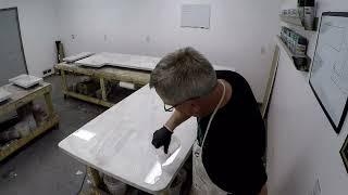 Creating white marble using Stone Coat's Art Coat epoxy resin