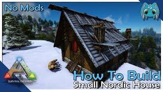 How To Build Small Nordic House!! | ARK: Building w/ Fizz (No MODS)