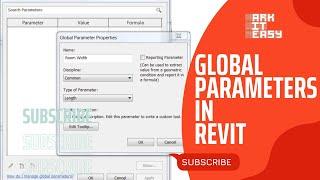 Revit Global Parameters for Beginners