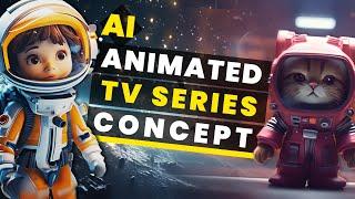 Create A Kids 3D Cartoon Concept With AI - Astronaut Bay