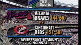 1989 MLB: Braves at Reds 8/6/1989