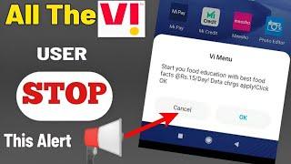 How to Stop Vi menu alert | Flash message | How do I stop VI menu notifications | popup message off