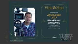 Branislav Marković, autor emisije Vino i vinogradarstvo, dobio je nagradu za ličnost godine