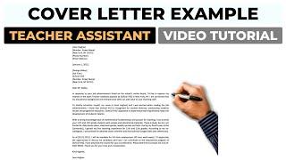 Cover Letter Example For Teacher Assistant | Teaching Position