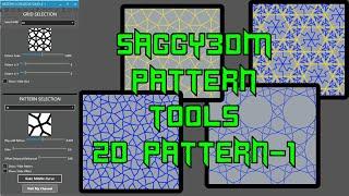 Saggy3dm Pattern Tools - 1 | Installation | 1st 2d Pattern Tool Explained.