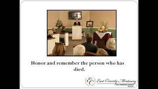 Parts Of Memorial Service | East County Mortuary & Cremation Service El Cajon, CA