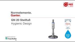 Normelemente in Hygienic Design Stellfüße GN 20