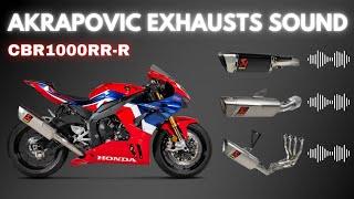 Ultimate Akrapovic Exhausts Sound Comparison | Honda CBR1000RR-R Fireblade