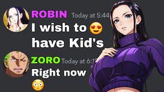 Robin hit on Zoro | One Piece discord server