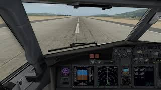 [X-Plane 11] Zibo 737 Light crosswind landing