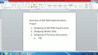 SAP MM Implementation Project Overview