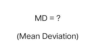 Find Mean Deviation by using Mean in continuous series