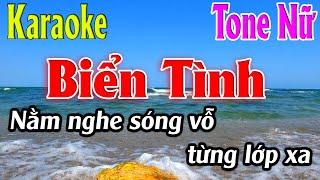 Biển Tình Karaoke Tone Nữ Karaoke Lâm Organ - Beat Mới