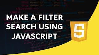 Filter Search List using JavaScript