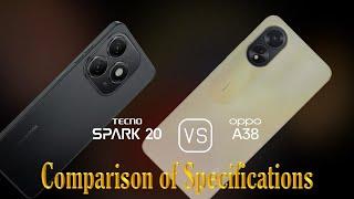 Tecno Spark 20 vs. Oppo A38: A Comparison of Specifications