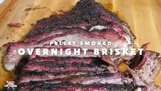 Pellet Smoked Overnight Brisket