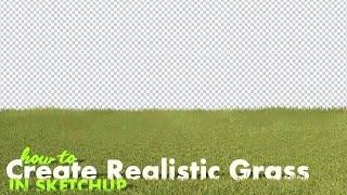 How to Create Realistic Grass In Sketchup With Vray