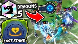 MAX 5 DRAGON TEAM w/ LAST STAND SO BROKEN! - Set 7.5 TFT Teamfight Tactics Best Comps Strategy Guide