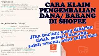 BELI BARANG DI SHOPEE BARANGNYA KURANG || MENGAJUKAN PENGEMBALIAN DANA/ BARANG DI SHOPEE