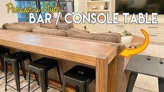 Building a Console Table that DOUBLES AS A BAR! 