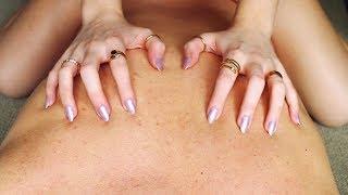 ASMR | Back scratching session with long pearl nails!