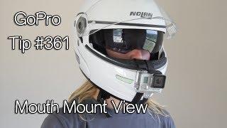 GoPro Mouth Mount View On Motorcycle Helmet - GoPro Tip #361 | MicBergsma