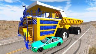 Новая крутая машина Босса и плохие работники - Игра про машины BeamNG.Drive