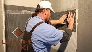 How to tile a 1x1 centimeter glass mosaic - Mosaic # 2